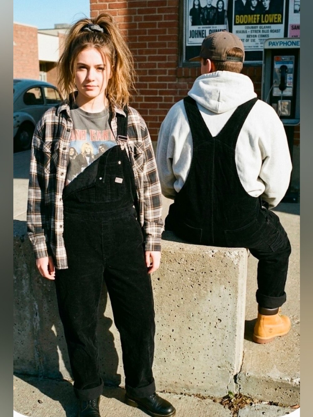 1990's -Y2K Vintage Corduory Bibs Goldcrest M